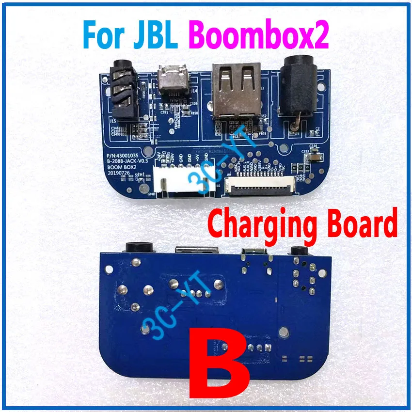 Placa-mãe original para JBL Boombox 2, alto-falante Bluetooth, placa de carregamento, chave DIY, acessórios de reparo, Ares, ND, Boombox 2, 1pc