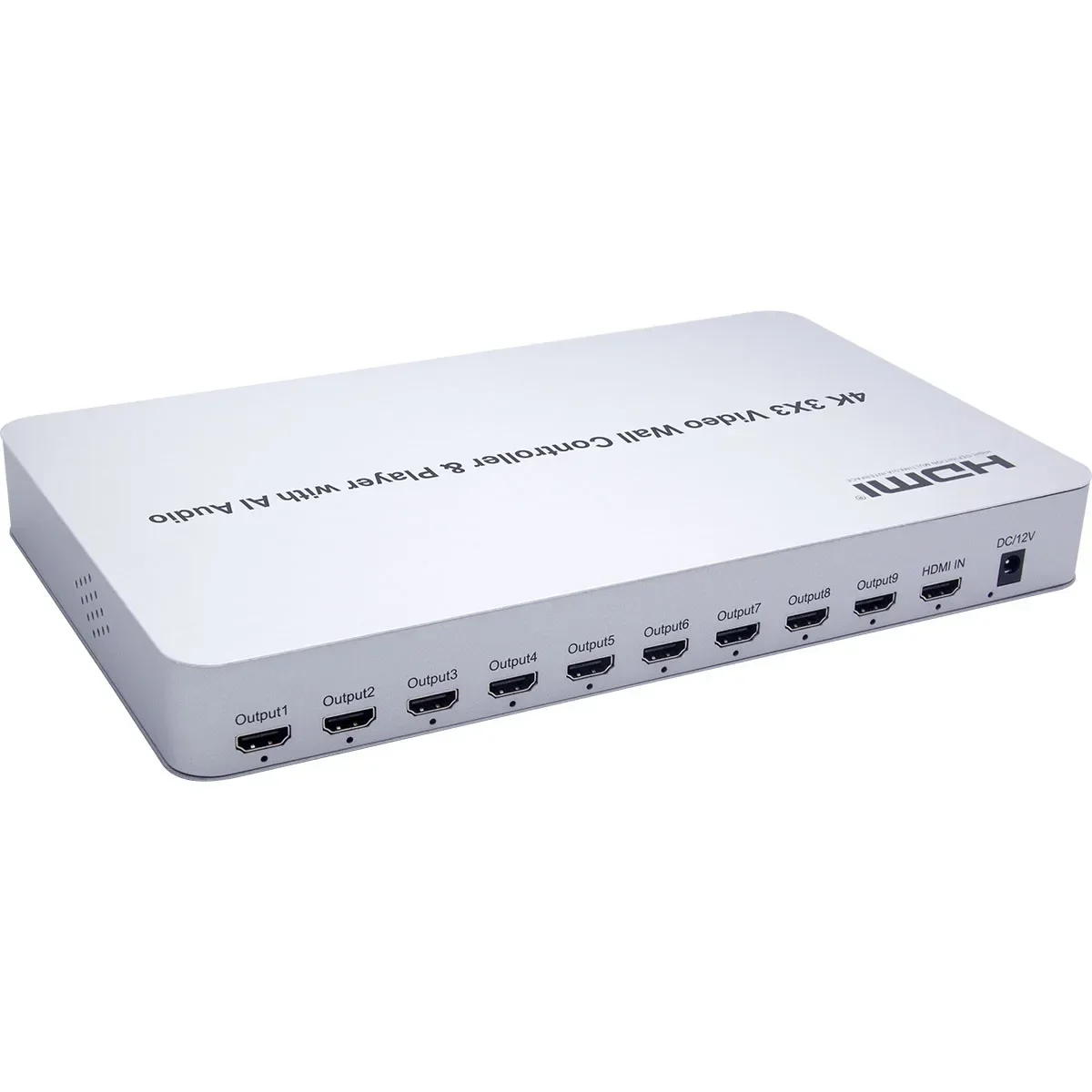 4K 3x3 지능형 음성 비디오 월 컨트롤러 USB 플레이어 AI 오디오 제어 HDMI 비디오 프로세서 멀티 스크린 스플라이싱 TV 스플라이서