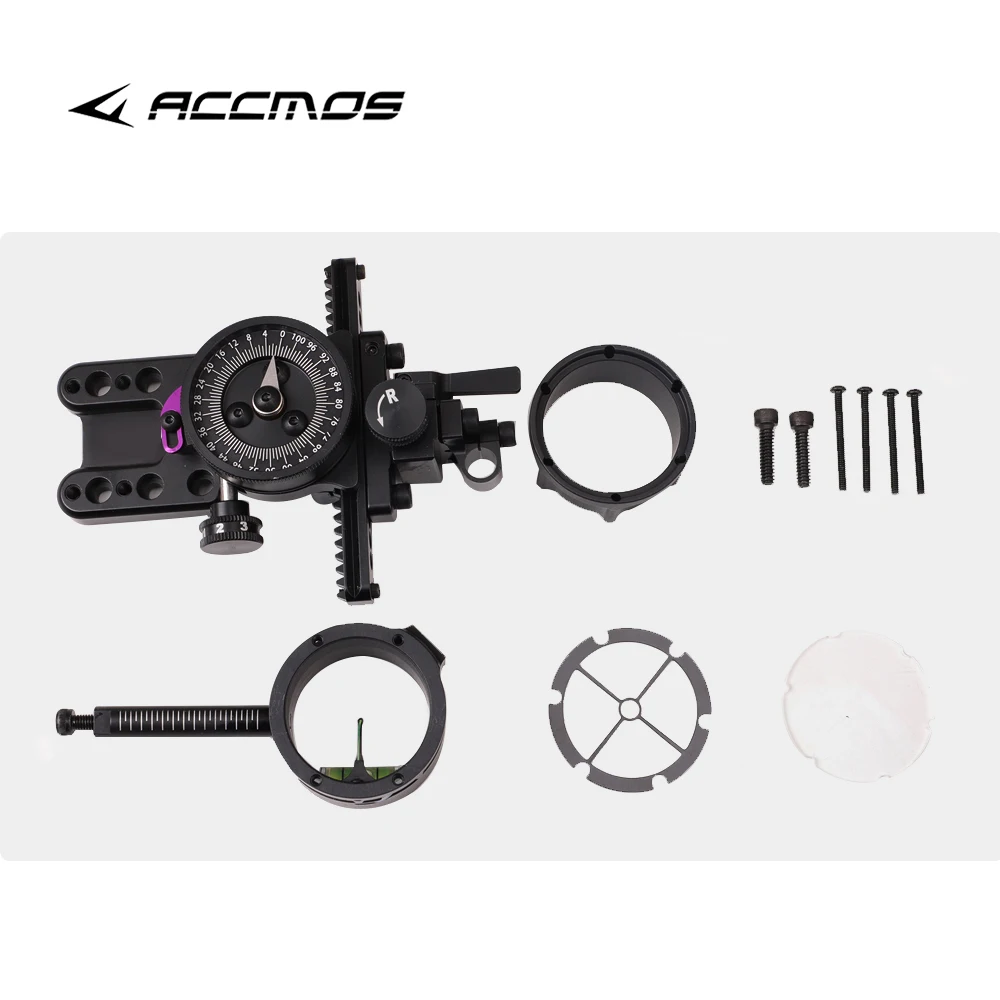 Archery Compound Bow Sight 4x/6X/8X Lenses Aluminum Alloy Outdoor Hunting Shooting Arrow Target Sports Accessories