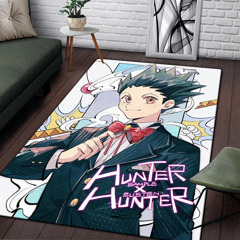 Anime Hunter X Hunter Carpet for Living Room Home Decoration Coffee Table Large Area Rugs Boys Room Floor Mat Balcony Rugs 6