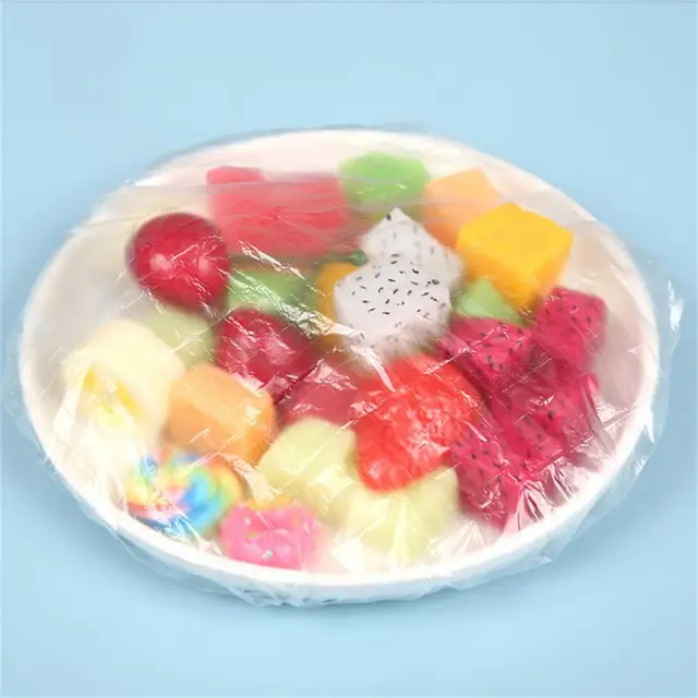 Műanyag Gumi Burkolat Edényekhez Lemez 100Db Konyhai Tárolókészletek Csomagolás Elasztikus Eldobható Szerszámfilm Táska - Image 2