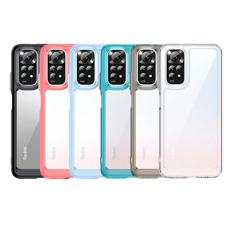 Per Redmi Note 12 Pro 4G Custodia Cover Xiaomi Redmi Note 12 Pro 4G Capa Colore Trasparente Trasparente Trasparente Fundas Redmi Note12 Note 12 Pro 4G