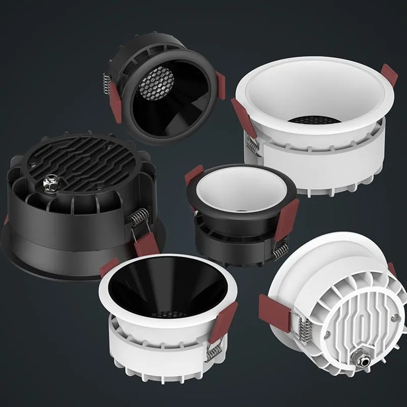 Recessed Zigbee Dimming 220V 7W 15W 24W LED Downlights For Kitchen LED Ceiling Spot Lights Honeycomb Room Light Lamps For Bedroom led downlight recessed ceiling spotlight ceiling lamps