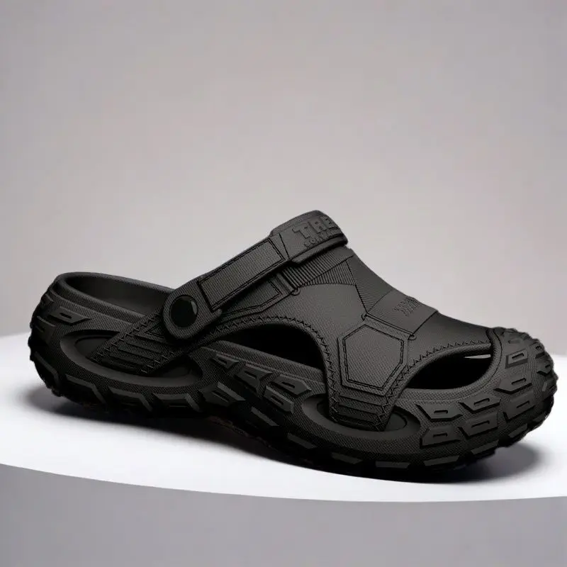 Large Size Thi Bot Clog oes Men's Casual Beach Slippers Comfortable Breathable Slip-On Sandals Thi Heel Summer oes