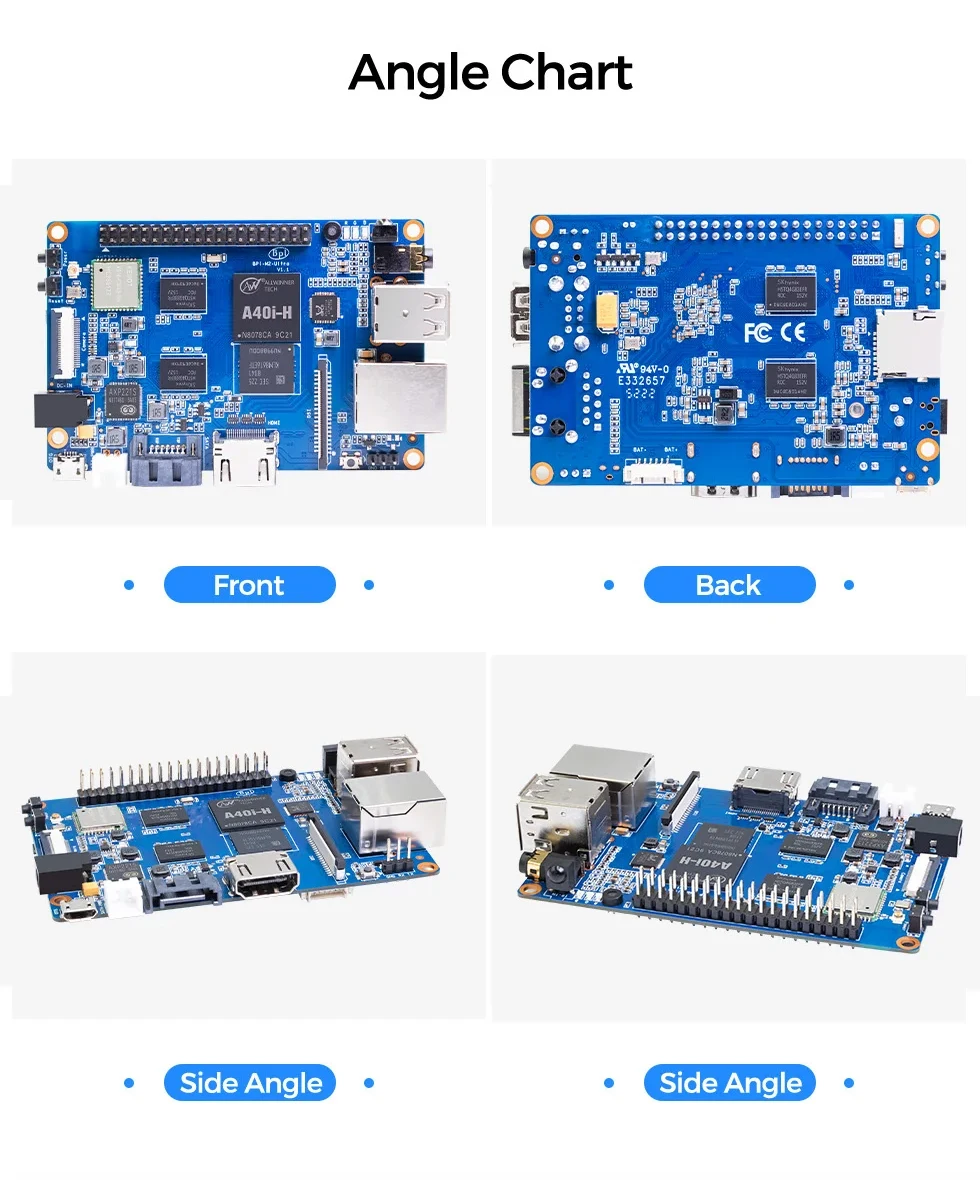 Banana Pi BPI-M2 Ultra Single Board Computer Allwinner A40i 2GB DDR3 RAM 8GB eMM