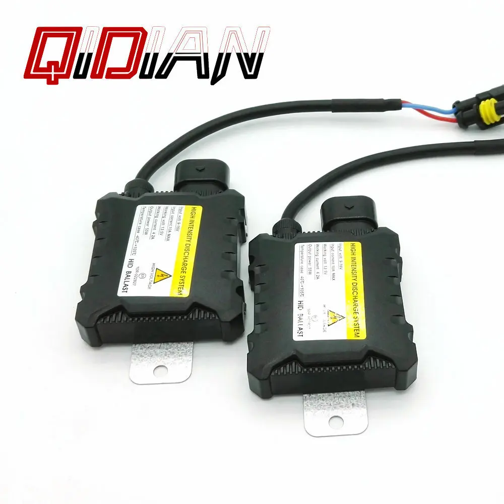 55W Universal Car Ballast Hid Xenon Slim Ballast Ignition Kit 12V H1 H3 H7 H8 H9 H11 H27 HB3 HB4 9005 9006 Car Headlight xenon hid kit