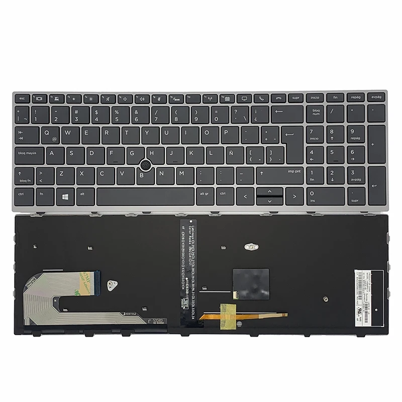 Nuovo Per Hp Elitebook 850 G5 855 G5 755 G5 750 Tastiera Per Laptop Serie G5 Retroilluminazione Spagnola Latina