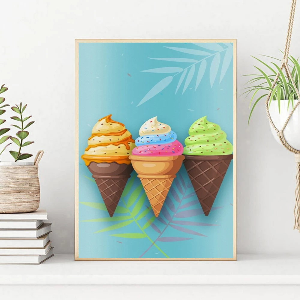 Ice Scream Poster Diamond Painting 