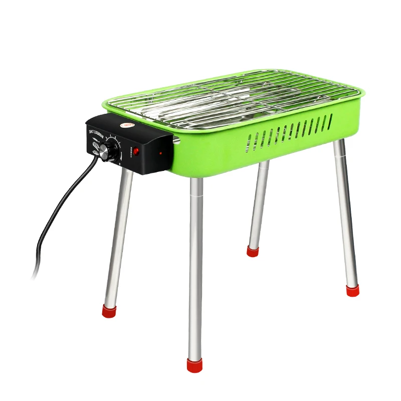 

Household Electric Oven Smoke-free Non Stick Baking Pan Grill Skewers Household Machine Barbecue BBQ Restaurant Equipments