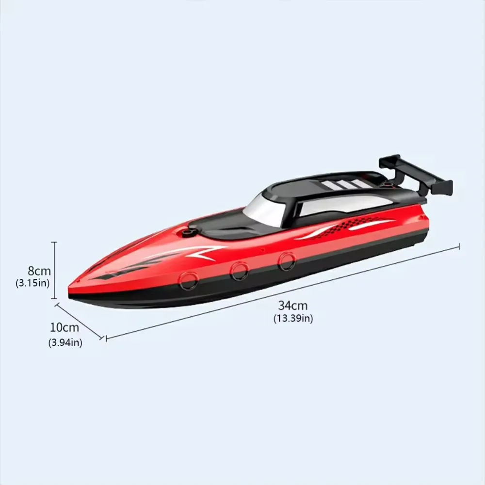 Bateau RC rapide 2.4GHz - Hors-bord électrique pour piscine et lac