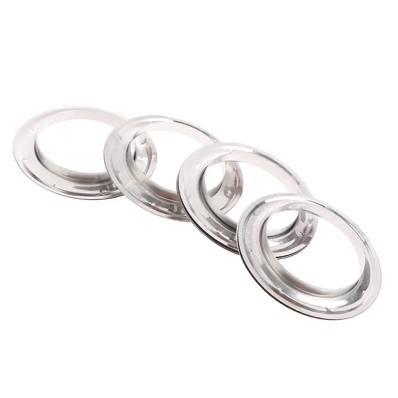 10Pairs Eyelet Curtain Rings Curtain Grommet Top Silvery Metal Ring Header Accessories Be Assembled With A Press