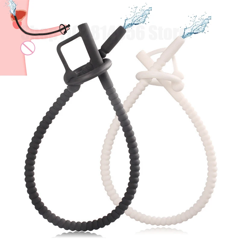 Silicone Urethral Dilator Urethral Dilator Hollow Horse Eye Stimulation Bdsm Sex Toy For Men Gay Penis Plug Insert Threaded
