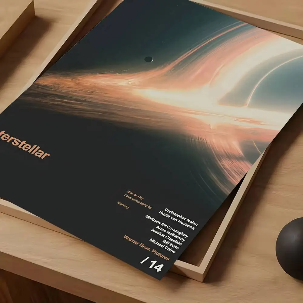 Film I-Interstellar Poster Wasserdicht Vintage Film Poster Hochwertige Wand Kunstdruck Für Zimmer Dekor Geschenk – Detail 13