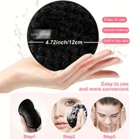 8pcs Face Makeup Remover Cotton Pads Rounds Reusable Soft Makeup Cleaning Puff Double-Sided Face Cleansing Removal Sponge Washab 2