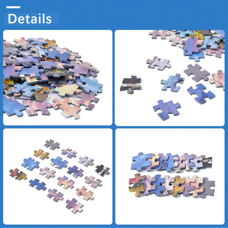 Mini Jigsaw Puzzle 1000 Pieces for Adults Kid Van Gogh Portrait Toy Family Game Famous World Oil Painting Home Decoration 3