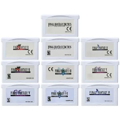 Картридж для игровой консоли GBA, 32 бита, белый корпус, высокое качество