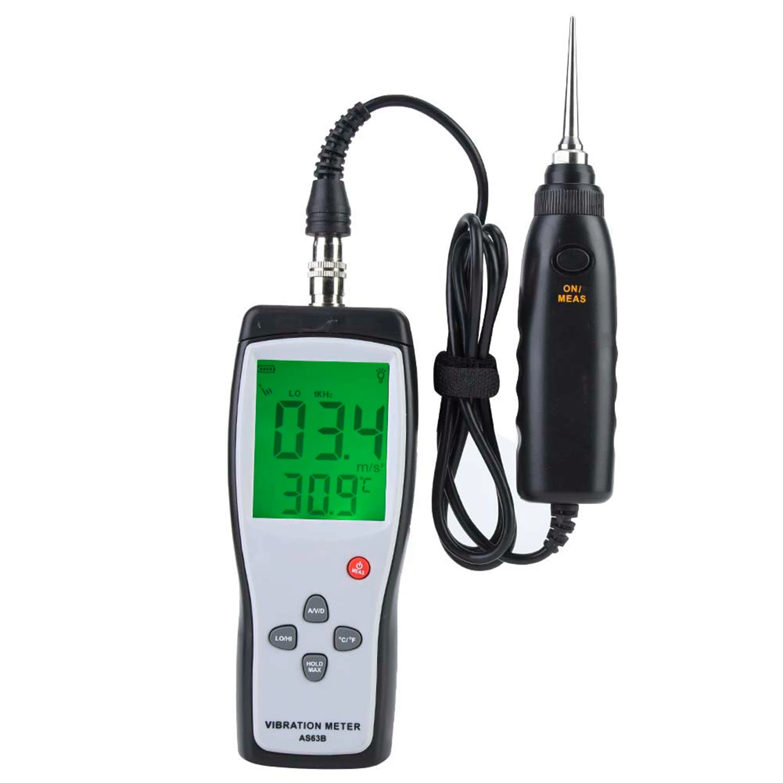 LCD Vibration Tester Meter Vibrometer Gauge Analyzer AS63B