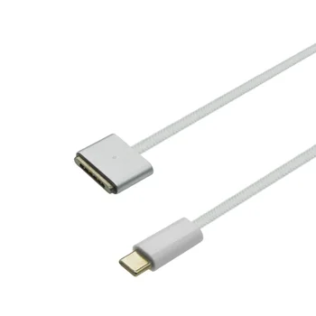 맥북 프로 에어 13, 14, 16, M1, M2, A2779, A2452, A2780, A2681, A2442 용, 맥세이프 * 3 충전기 케이블 코드, 100% 정품 마그네틱 USB-C