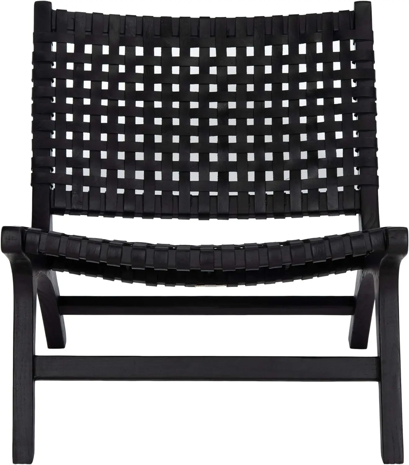 

Кресло-акцент Safavieh Home Luna из черной кожи