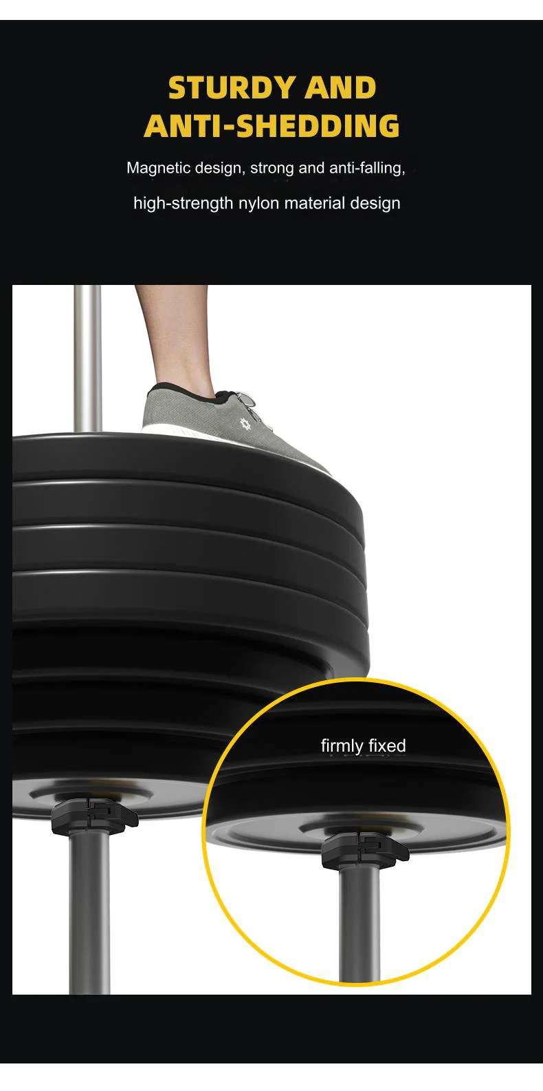 50-mm-Hantelklemmen mit Schnellverschluss, Paar Hantelklemmen für Fitness- und Krafttraining, Fitnessgeräte – Detail 2