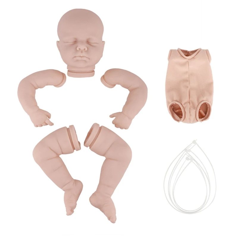 

20 inches Unfinished Newborn Baby Toy Real Looking for Doll Accessories Unpainted for Doll Parts Vinyl for Doll Pleasant