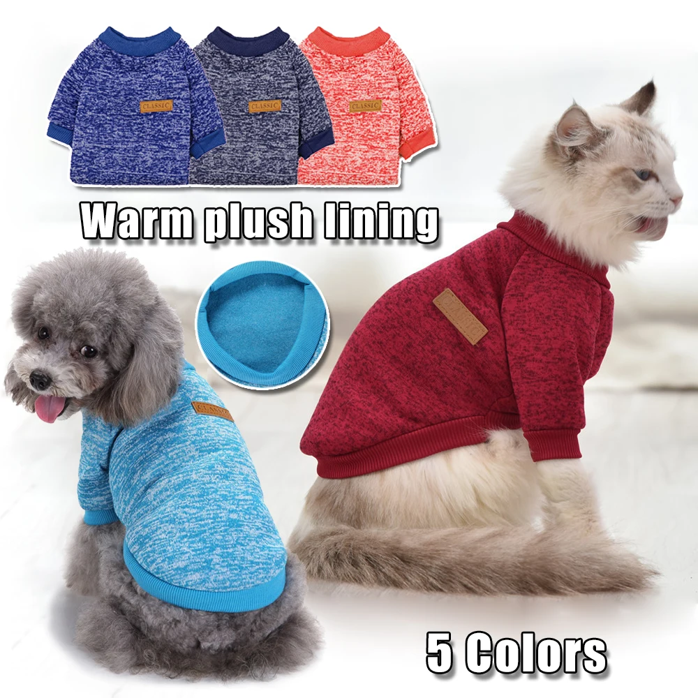 WarmWinterDogClothesMulticolorDogSweaterForBulldogFrenchSmall