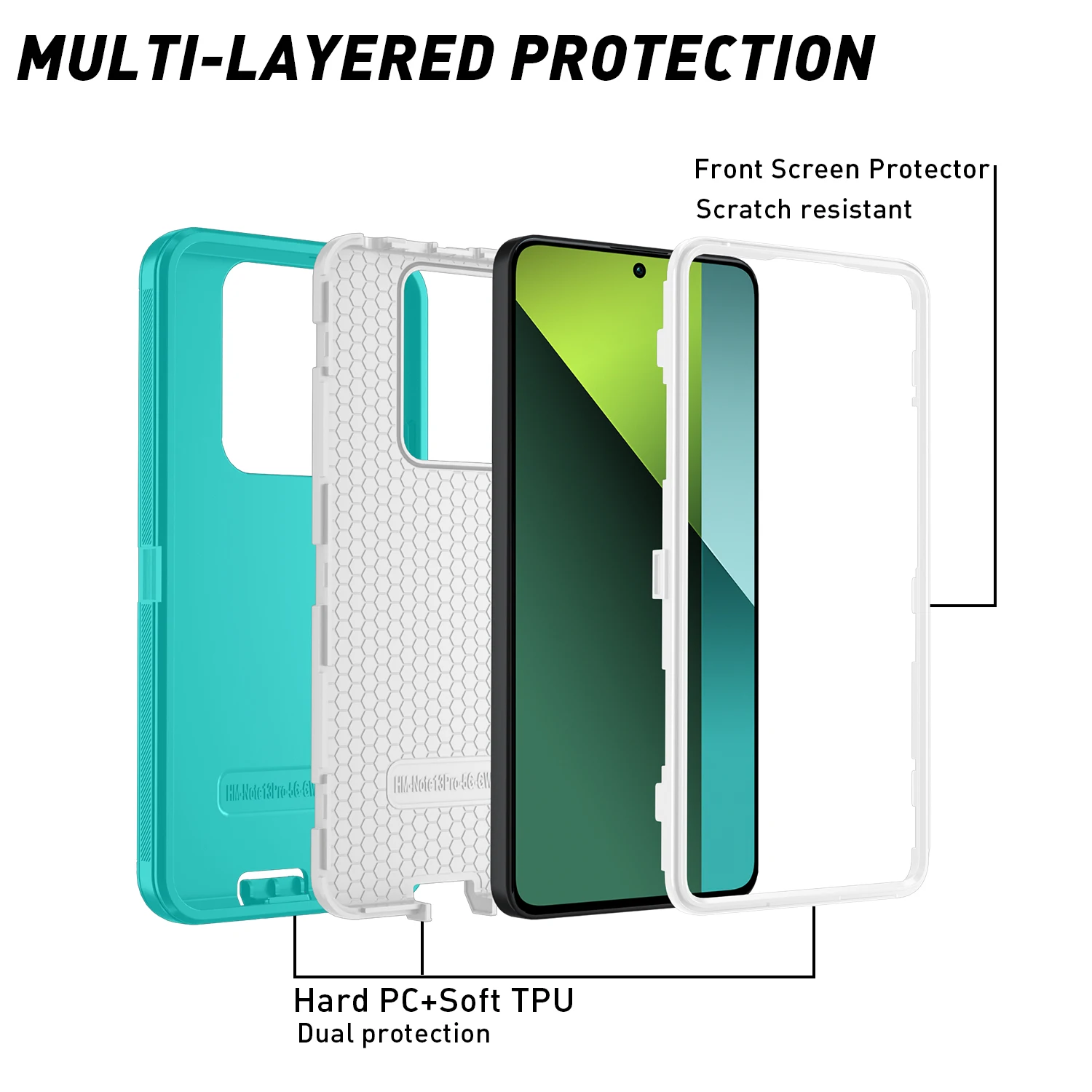 Armor Shockproof Heavy Duty Tough Dustproof Anti-Scratch Rugged Protective Case Cover