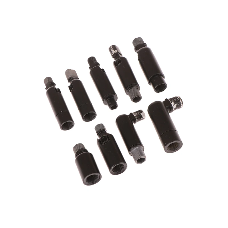 LED Lamp Accessories M10 LED Lamp Parts Black Universal Head Metal Rocker Steering Pipe With Bracket M8 M10 Tooth For DIY Spotlight M8 Flexible Tube