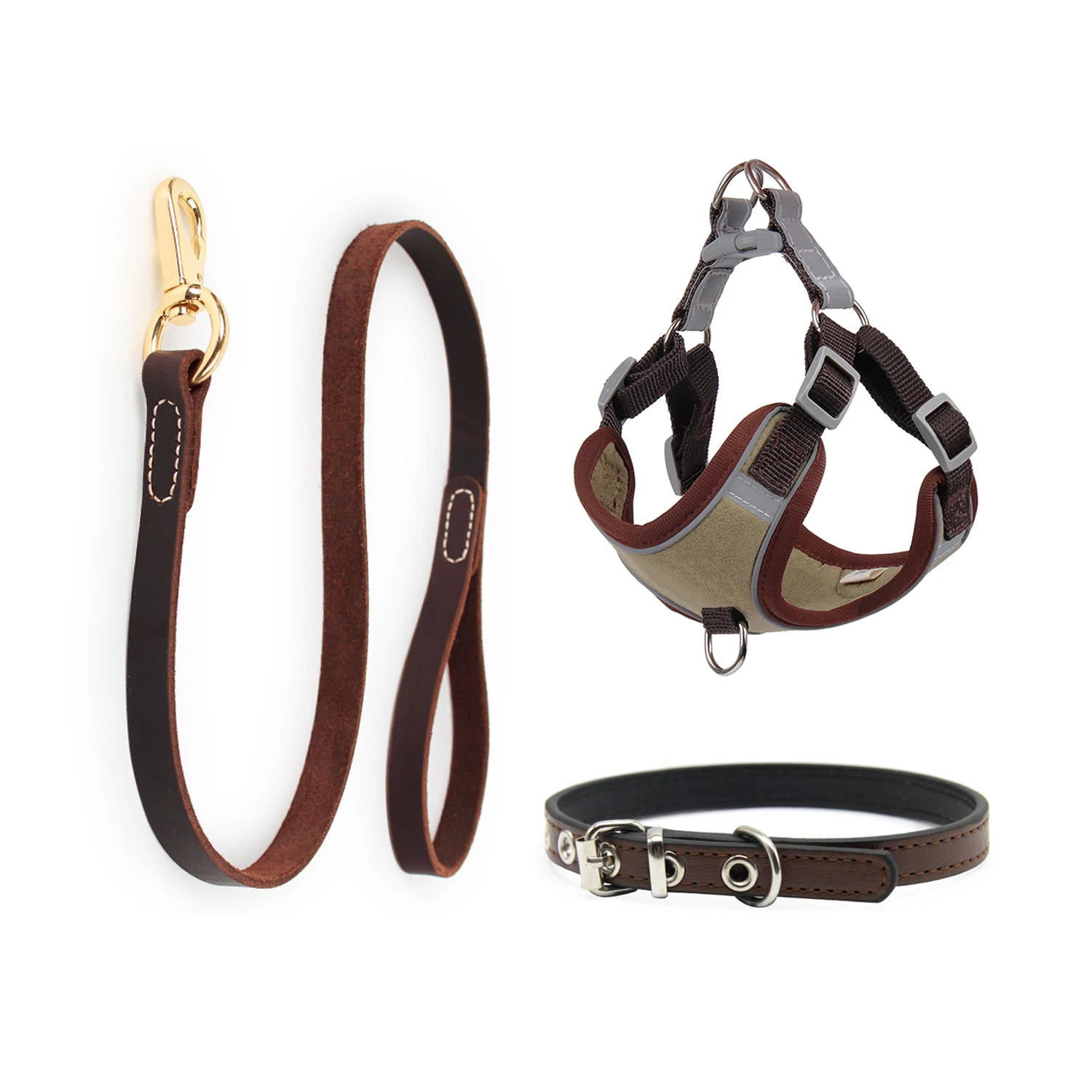 

NIGO Pet Dog Collar Chest Back Traction Rope Clothing #nigo5916