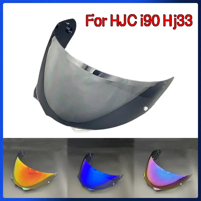 Hj-33 Lente Visiera Casco Moto Per Hjc Hj-33 I90 Sostituire Anti-Uv Antigraffio Antipolvere Scudo Antivento Accessori Moto