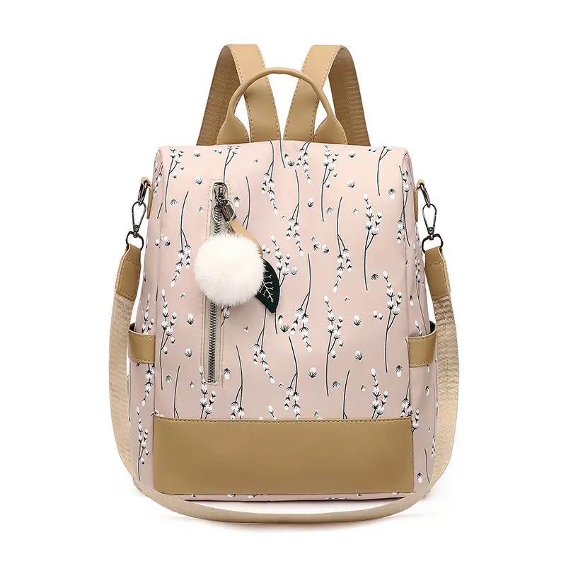 Fashion Flower Print Women Backpack Female Anti-theft Backpacks Casual Ladies School Bag High Quality Large Capacity Backpack 