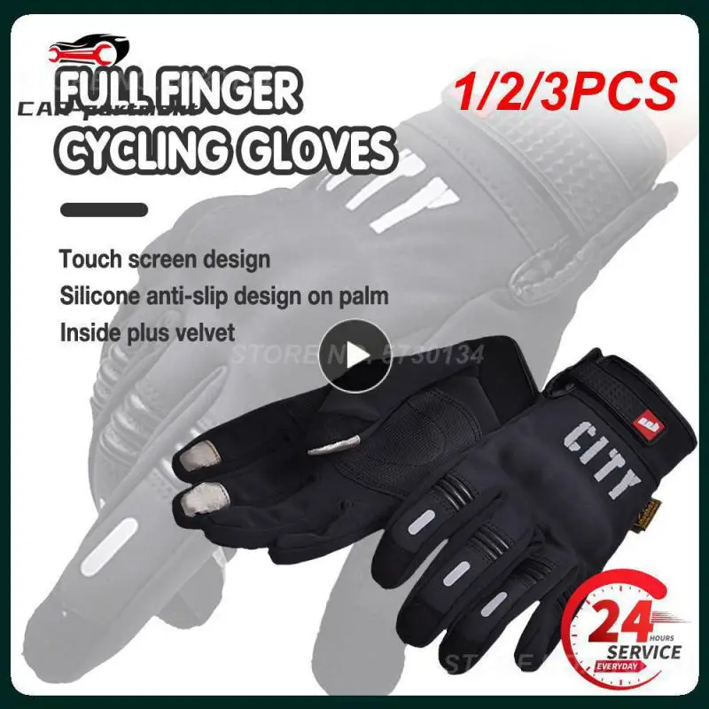 

1/2/3PCS Winter Full Finger Motorcycle Gloves Waterproof Gant Moto Keep Warm Men Moto Gloves Touch Screen Guantes Motorbike