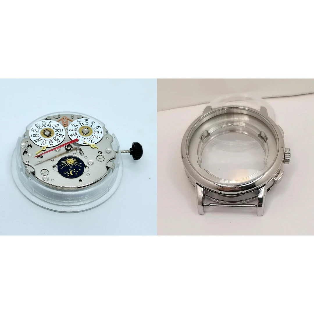 Corgeut 42mm Men Watch Case With ST1655 Automatic Movement