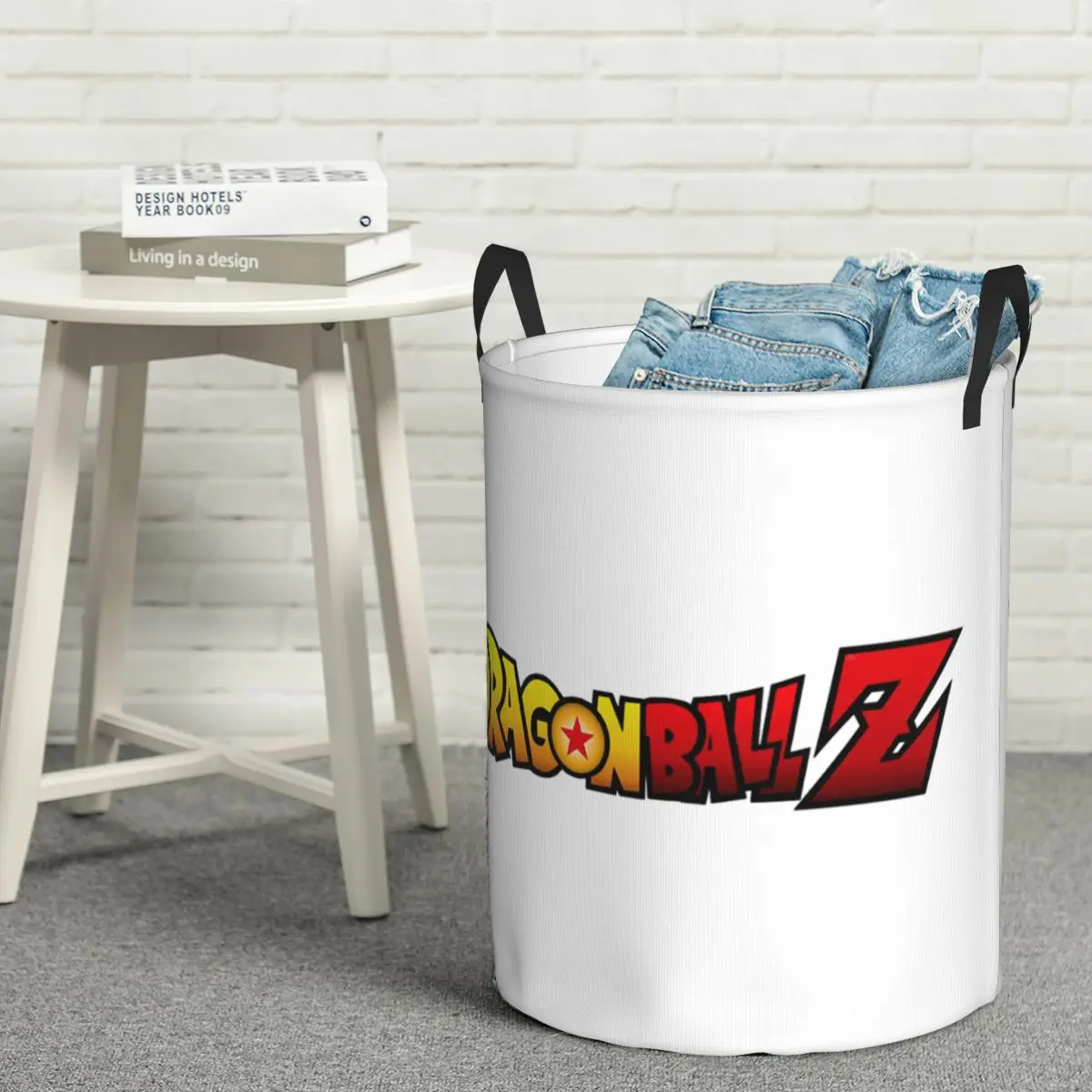 DBZ Logo Foldable Laundry Baskets Dirty Clothes Home Organizer Large Waterproof Hamper For Home Kids 5