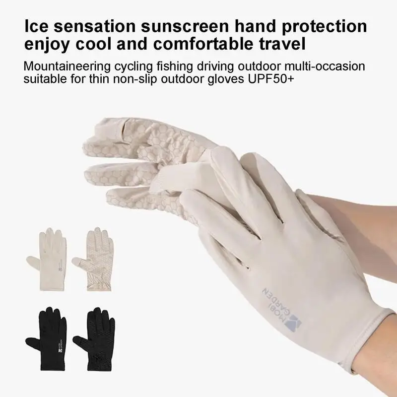 UV Protection Gloves UPF50 Driving Gloves Sun Protection Lightweight Soft  Comfortable Outdoor Gloves Breathable For Working