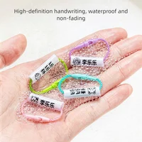 Étiquette personnalisée imperméable pour chaussures de bébé, cartable, gobelet, vêtements, étiquette de nom, cordon, anneau de nom pour bébé, étiquette de nom pour enfants, pendentif 4