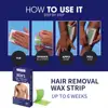 20stick Professional Hair Removal Wax Strips For Summer Depilation Double Sided Cold Wax Paper For Leg Body Face Useful 5