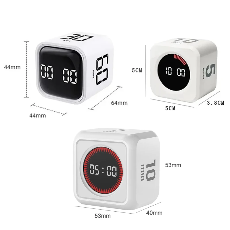 Efficient Digital Countdown Timer with Memory and Gravity Sensing for Silent 60-Minute Precision