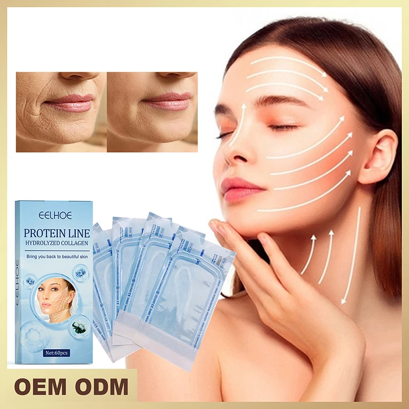 Lip Face Skin Care 60 Protein Line No Needle Silk Fibroin Line Essence Collagen Thread Facial Lift Anti Aging Hyaluronic Tightening Skin Care