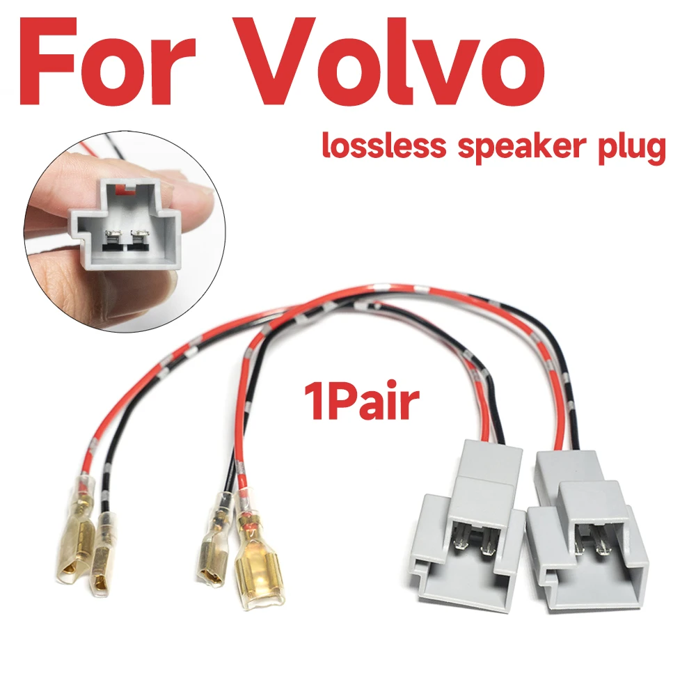 2Pcs Car Audio Plug Altoparlante Lossless Cable Link Adapter Spina Di Cablaggio Tweeter Woofer Wire Plug Per Volvo Xc90 Xc60 Xc40 S90 V90
