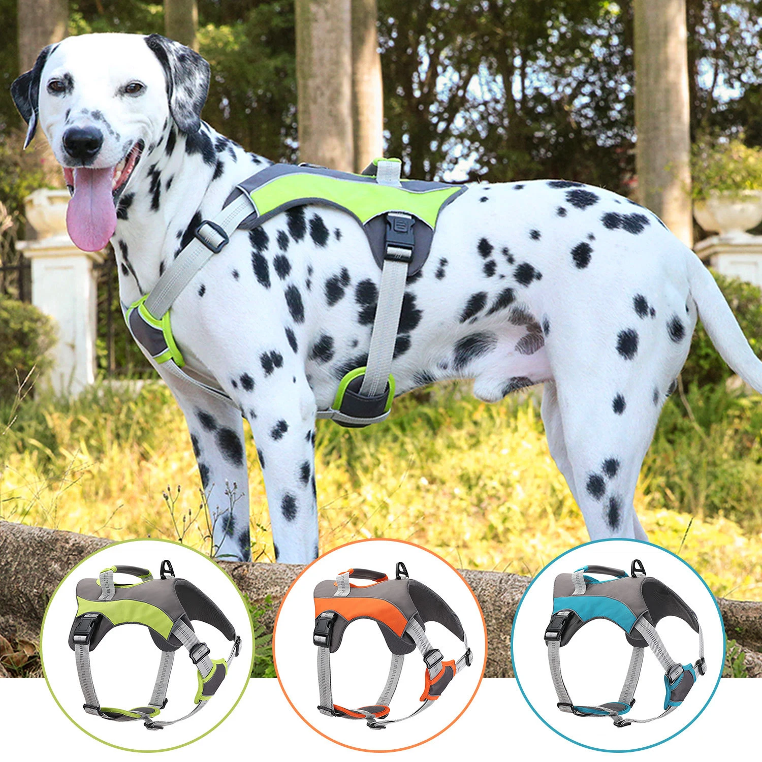 

Pet Dog Harness Outdoor Sports Large Dog Anti Break Free Big Dog Harness Traction Rope Reflective Dog Harness Pet Accessories
