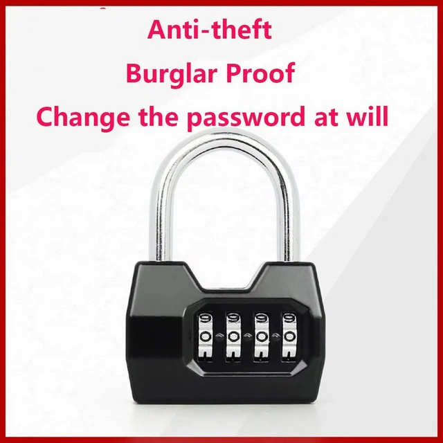 1 PC Portable Digit Combination Lock Weatherproof Protection Security Padlock Outdoor Gym Safely Code Lock 4