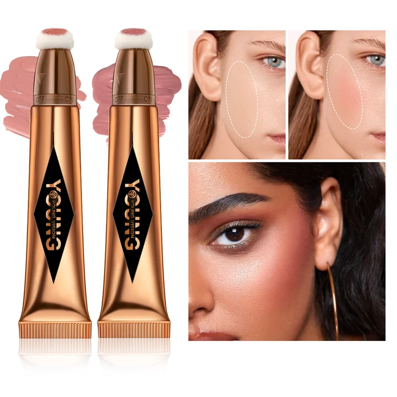 Multifunctional Liquid Blush Face Contour Highlight Eye Shadow Stick durable waterproof silky all-in-one creamy texture 4