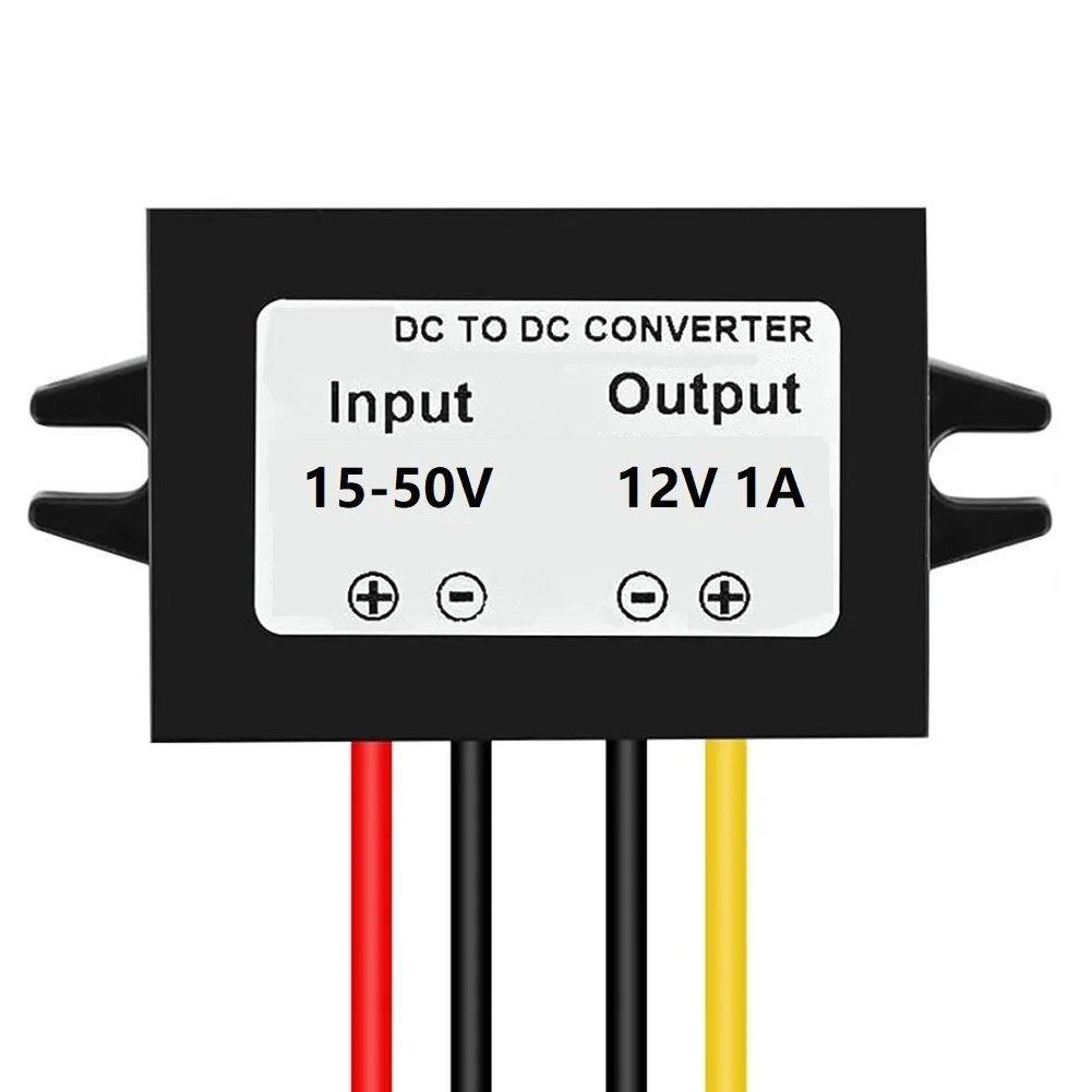 DC DC 컨버터 15-50V 입력을 12V 1A 출력으로 변환하는 스텝다운 레귤레이터(과전류, 과온, 단락 보호 기능 포함)