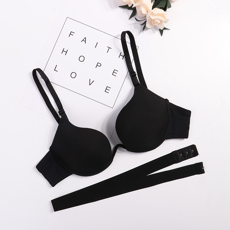 Women Sexy Push Up Bra Deep V Cross Back Underwear Female Breathable Sexy Lingerie Seamless Convertible Brassiere Women Bra