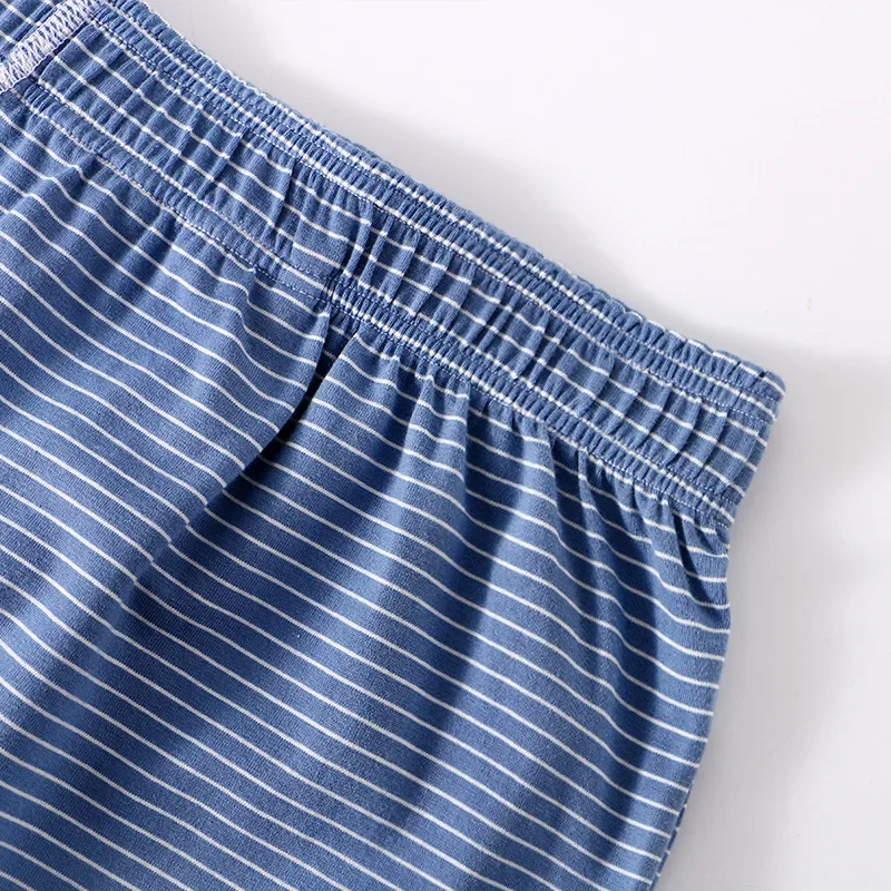 Men's Underwear Cotton Breathable Loose Argyle Trousers Striped Simple Fashion Home Trousers Outside Comfortable