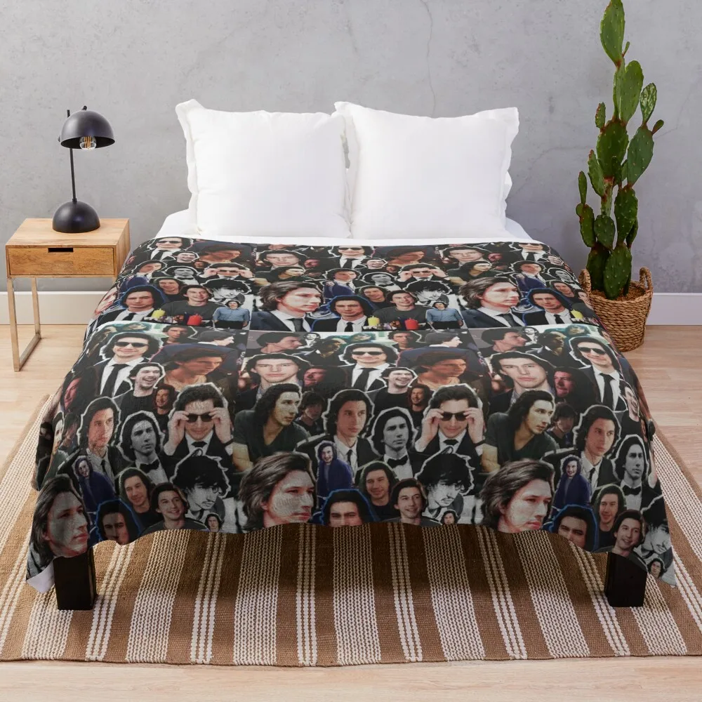 

Assorted Adam Driver Collage Throw Blanket Blanket For Baby Cute Blanket Decorative Sofa Blanket