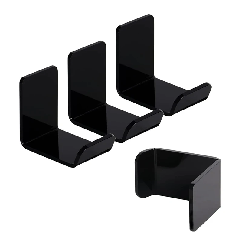 4Pcs Headphone Holder Stand Wall Mounted Headset Hanger Desktop