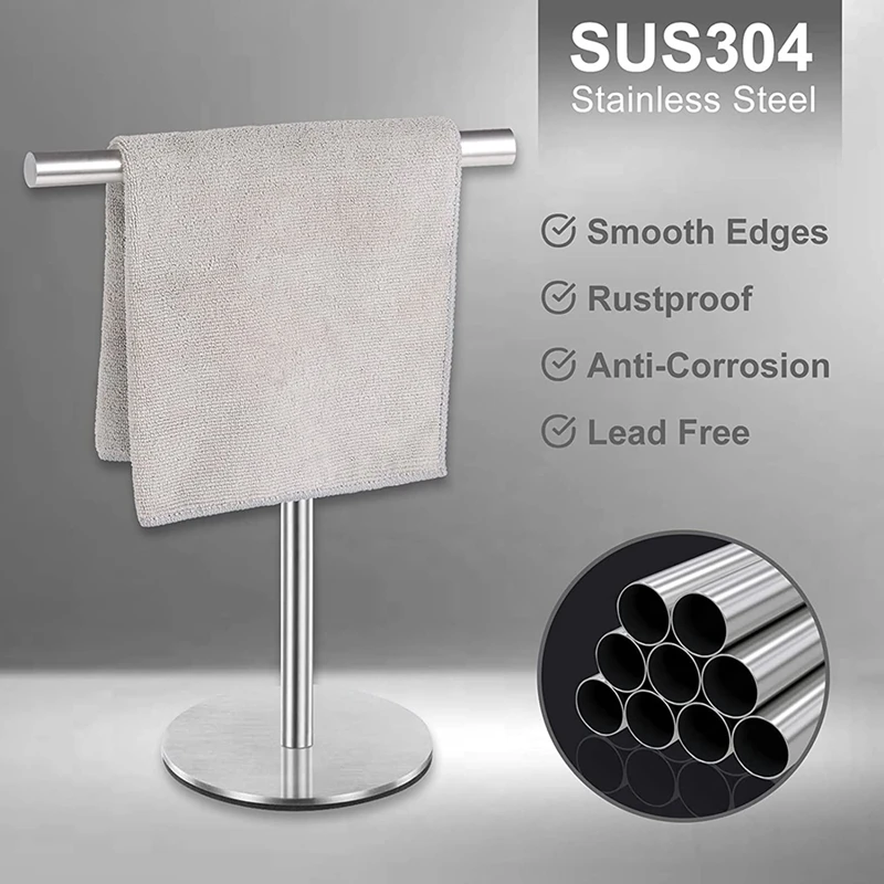 Paper Towel Holder Stand Stainless Steel Sturdy and Heavy for