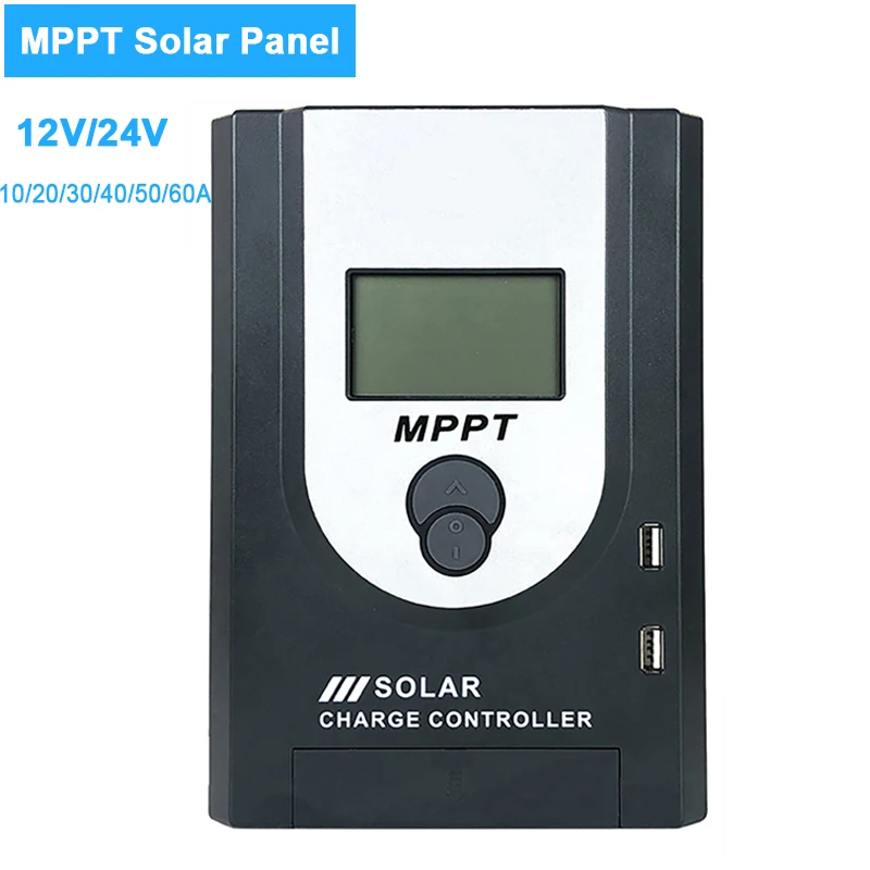 

MPPT Solar Charge Controller 60A 50A 40A 30A 20A 10A Battery Charger LCD Display Solar Power Regulator 12V 24V Auto